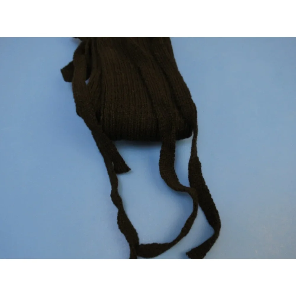 Urban Outfitters Black Cute Ribbon Knit Leg Warmers One Size NWT